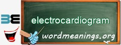 WordMeaning blackboard for electrocardiogram